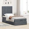 vidaXL Ottoman-Bett mit Matratzen Dunkelgrau 100x200 cm Samt 3313452 Bild 3