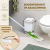 Kosmetikeimer SAVONA inkl. Wandhalterung 6 Liter Kunststoff, eckig weiß Bild 3