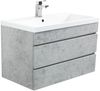 Badmöbel Via 80 SoftClose beton mit grifflosen Schubladen : Beton Bild 1