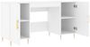 vidaXL Schreibtisch Weiß 140x50x75 cm Holzwerkstoff 829532 Bild 5