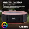 Arebos Whirlpool BALI aufblasbar für 2 Personen mit 90 Massagedüsen, (Komplett-Set, mit LED-Beleuchtung, 190 x 120 cm), für Outdoor & Indoor Bild 4