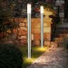 Stehlampe, 2x Steckdose, Edelstahl, silber, H 110 cm Bild 3
