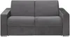 Vente-unique - CALITO Sofa SamtStoff Grau - B 223 cm94 cm x H 97 cm x L 174 cm Bild 2