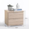 Nachtkommode >Nelli< in Eiche Sonoma Nachbildung - 46x43x42cm (BxHxT) Bild 3