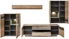 Wohnwand >Bellano< in Viking Oak Dekor, MDF, Spannplatte - 346x202x44cm (BxHxT) Bild 4