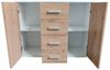 HTI-Living Sideboard Nina mit 4 Schubladen Weiß Artisaneiche (Stück, 1 Sideboard), Anrichte Kommode Schrank Bild 3