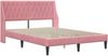 vidaXL Bettgestell mit Matratze mit Matratze Rosa 160 x 200 cm Samt 3414810 Bild 4