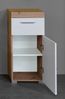 Trendteam 'Amanda' Midischrank, Holz, 79 x 31 x 37 cm, Weiß/Eiche Bild 5