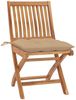 vidaXL Klappbare Gartenstühle mit Kissen 8 Stk. Massivholz Teak 3072879 Bild 2