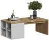 Couchtisch Kivo Weiß 90 x 50 cm mit offenen 4 Fächern Vicco Bild 5