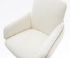 Barstuhl Luan-Flex Bouclé Soft Beige Kufengestell Edelstahl Silberfarben Bild 4