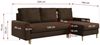 Ecksofa - L-form mit Schlaffunktion und Bettkasten - LANG - Braun Mikrofaser Bild 5