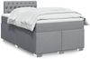vidaXL Boxspringbett mit Matratze Hellgrau 120x200 cm Stoff 3288162 Bild 1
