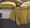 Zo!Home Bettwäsche Satinado 1 Bettwäsche 200x200 cm mit 2 Kopfkissen 80x80 cm 100% Baumwolle Mako-Satin Ochre Gold Bild 2