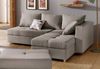 Home affaire Ecksofa Italia L-Form, B: 217 cm, Bettfunktion, Bettkasten & 1 Zierkissen, Federkern Bild 2