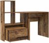 vidaXL Schreibtisch Altholz 131,5 x 50 x 106,5 cm Holzwerkstoff 3337271 Bild 2