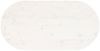 vidaXL Tischplatte Weiß 90x45x2,5 cm Massivholz Kiefer Oval 824356 Bild 5