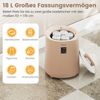 Handtuchwärmer 18 L Deckenwärmer mit LED-Anzeige & automatischer Abschaltung tragbarer heißer Handtuchbehälter Braun Bild 3