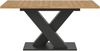 Kulissentisch >Motion< ausziehbar bis 190cm, Grau / Artisan Eiche - 150/190x76x90cm (BxHxT) Bild 3
