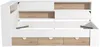 Vente-unique - TAMADU Bett Holz, Platte BeigeWeiß - B 118,5 cm x H 90,5 cm x L 211,6 cm Bild 4