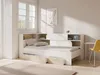 Vente-unique - TAMADU Bett Holz, Platte BeigeWeiß - B 118,5 cm x H 90,5 cm x L 211,6 cm Bild 2