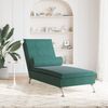 vidaXL Massage-Chaiselongue mit Nackenrolle Dunkelgrün Samt 379452 Bild 3