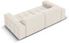 Micadoni Sofa Jennifer 3-Sitzer Samt Helles Beige Bild 4