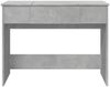 Schminktisch, Frisiertisch mit Spiegel Betongrau 100 x 45 x 76 cm Bild 5