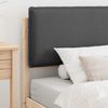 vidaXL Bettgestell mit gepolstertem Kopfteil Dunkelgrau 75 x 190 cm 877600 Bild 3