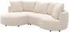 Vente-unique - CEPRANO Sofa Stoff Beige - B 160 cm x H 63 cm x L 260 cm Bild 3