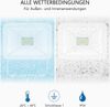 LED Flutlichtstrahler Aluminium Weiß Sicherheitsglas, 10 Watt, IP54 Bild 5