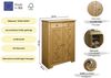 OTTO home Kommode Hugo (B/T/H: 74/38/100 cm), aus massiver Kiefer, Breite 74 cm, 2 Schubladen, FSC® zertifiziert Bild 3