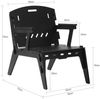SoBuy HFST02-SCH Esszimmerstuhl, MDF, Lackiert, Schwarz, 72 x 70 x 55 cm Bild 3