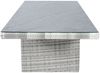 Gartentisch Boston Esstisch Wangentisch 192x90x75cm Glas-Keramik Weiß-Grau Bild 3