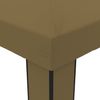 vidaXL Pavillon mit Doppeldach & LED-Lichterkette 3x3x2,7 m Taupe 3070303 Bild 5