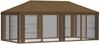 vidaXL Pavillon Dach mit Seitenwänden 6 x 3 m Taupe Polyester 190 900415 Bild 3