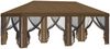 vidaXL Pavillon Dach mit Seitenwänden 6 x 3 m Taupe Polyester 190 900415 Bild 4