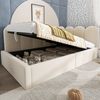 Flieks Polsterbett, Tagesbett Schlafsofa Daybett 90x200cm mit hydraulischem Stauraum Bild 2