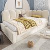 Flieks Polsterbett, Tagesbett Schlafsofa Daybett 90x200cm mit hydraulischem Stauraum Bild 3