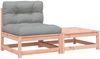 vidaXL Gartensofa ohne Armlehnen mit Kissen und Hocker 838139 Bild 2