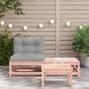 vidaXL Gartensofa ohne Armlehnen mit Kissen und Hocker 838139 Bild 3
