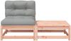 vidaXL Gartensofa ohne Armlehnen mit Kissen und Hocker 838139 Bild 5