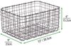mDesign Allzweckkorb Drahtkorb Aufbewahrung Organizer 6er-Set Metall Bronze Bild 2