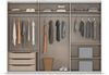 rauch Kleiderschrank, Schwebetürenschrank KULMBACH, 3-türig, 1 Spiegeltüre, inkl. Türdämpfer und weiterem Zubehör, Hochglanz Weiß/Alpinweiß, 271 x 211 x 62 cm Bild 5