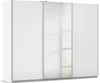 rauch Kleiderschrank, Schwebetürenschrank KULMBACH, 3-türig, 1 Spiegeltüre, inkl. Türdämpfer und weiterem Zubehör, Hochglanz Weiß/Alpinweiß, 271 x 211 x 62 cm Bild 3