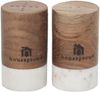 houseproud Salz- / Pfefferstreuer Shaker Salz und Pfefferstreuer aus Marmor und Akazienholz Bild 1