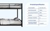 Etagenbett, Twin, zwei Einzelbetten, schweres stabiles Metall, geräuscharm, Sicherheitsgeländer, kein Boxspring erforderlich, Metall Bild 5