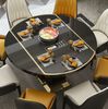 Multifunktions Esstisch Tische Runder Tisch Esszimmer Möbel Edelstahl Küche Rund Bild 2