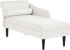 Linksseitige Chaiselongue YVOIRE Stoff Cremeweiß Bild 4