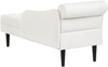 Linksseitige Chaiselongue YVOIRE Stoff Cremeweiß Bild 5